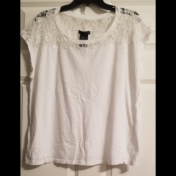 White Beaded Shirt Size XXL - Picture 3 of 5